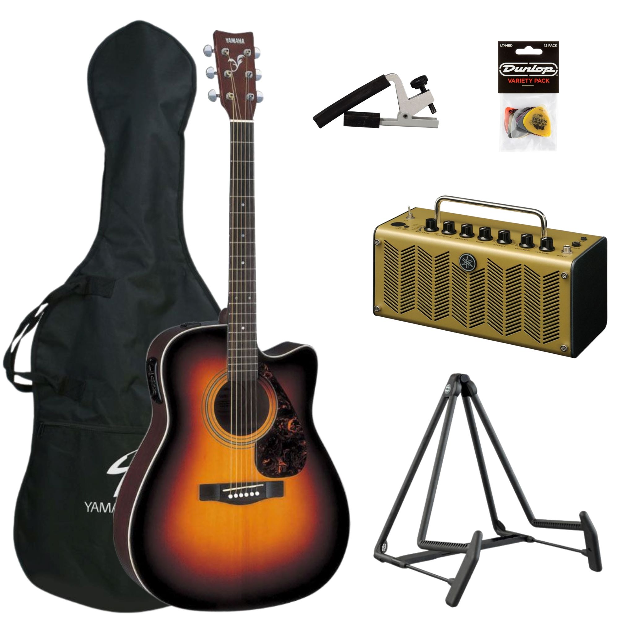 Yamaha FX370 Electro Acoustic Guitar Pack - Image 4